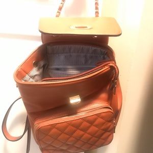 Cute faux leather backpack